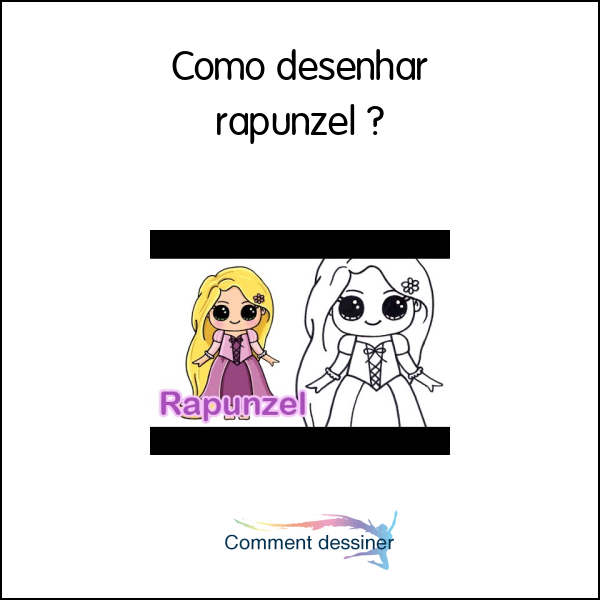 Como desenhar rapunzel